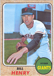1968 Topps Baseball Cards      239     Bill Henry